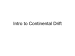 Intro to Continenial Drift