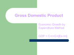 Gross Domestic Product - Stevens History Welcome!