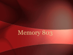 Memory 803