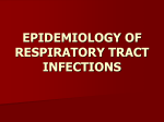 epidemiology of respiratory tract infections