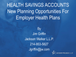 HEALTH SAVING ACCOUNTS New Planning