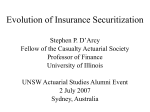 Evolution of Insurance Securitization