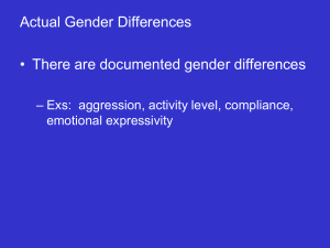 Gender Development - People Server at UNCW