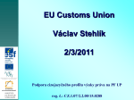 customs duties - Podpora cizojazyčného profilu výuky práva na PF UP