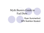 Myth Busters Guide to Fad Diets