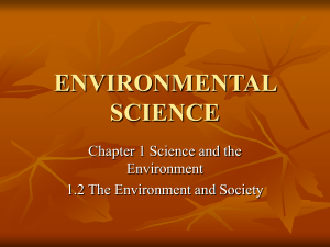 ENVIRONMENTAL SCIENCE