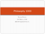 Philosophy 1000 - U of L Class Index