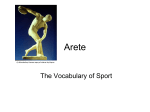 Vocabulary and Philosophy of Sport