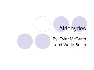 Aldehydes - Sanfordchemistrystudentwork