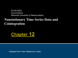 Unit roots and cointegration