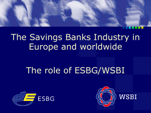 The European Savings Banks Group (ESBG)