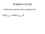 Chapter 4 Solution Stiochiometry