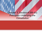 Chapter 3, Section 4 (89-93) Principles Underlying the Constitution