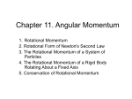 Chapter 11. Angular Momentum