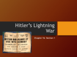 Hitler`s lightning war