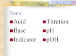 Reactions, Acids and Bases