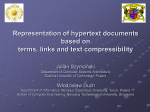 Representation of hypertext documents based on