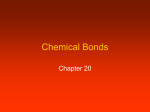 Chapter 20: Chemical Bonds