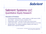 PPT - Sabrient Systems