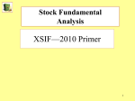 Stock Fundamentals 2010