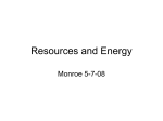 Resources and ore