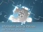 Accepable Use and User Policies - Information Systems and Internet