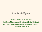 Relational Algebra - CIS @ Temple University
