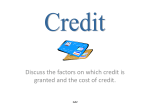 Module 15 Credit Review