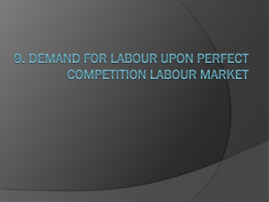 Perfect competition output market