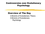 Evolutionary Psychology - College of Humanities and Social and