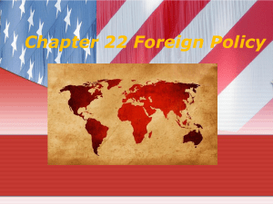foreign policy. Goals of US Foreign Policy