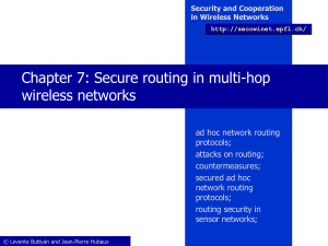 Chapter 7: Secure routing in multi