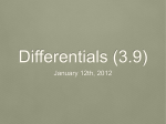 differential of x