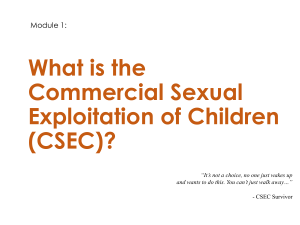 What is CSEC? - Southwest Crisis Center