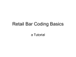 Retail Barcodes (slides) - Software for bar coding labels