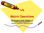 Matrix Operations - IISME Community Site
