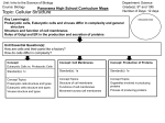 Prokaryotic cells, Eukaryotic cells and viruses differ