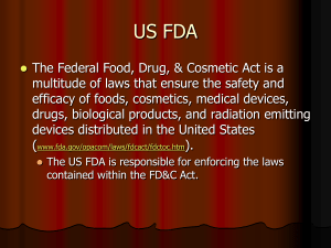 FDA Presentation - Columbus Importers and Brokers Association