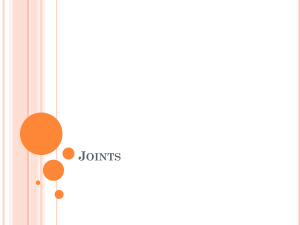 Joints - Dr. Michael P. Gillespie