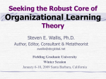 WS-2009-ORG Learning Theory - Foundation for the Advancement