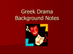 Greek Drama Background Notes
