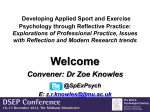 Paper 1: Developing Applied Sport and Exercise Psychology