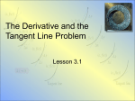 1.1The Derivative and theTangent Line