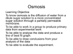 Osmosis - BACA GCSE