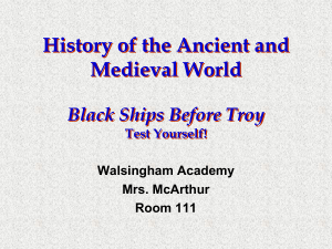 History of the Ancient and Medieval World Black Ships Before Troy