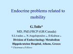 Endocrine problems related to mobility