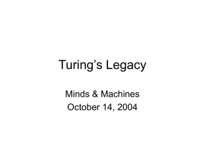 Turing`s Legacy