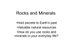 Rocks and Minerals - LCS Essentially Science