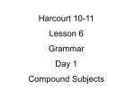 Compound Subjects