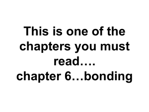 Chemical Bonds ch6 p.161